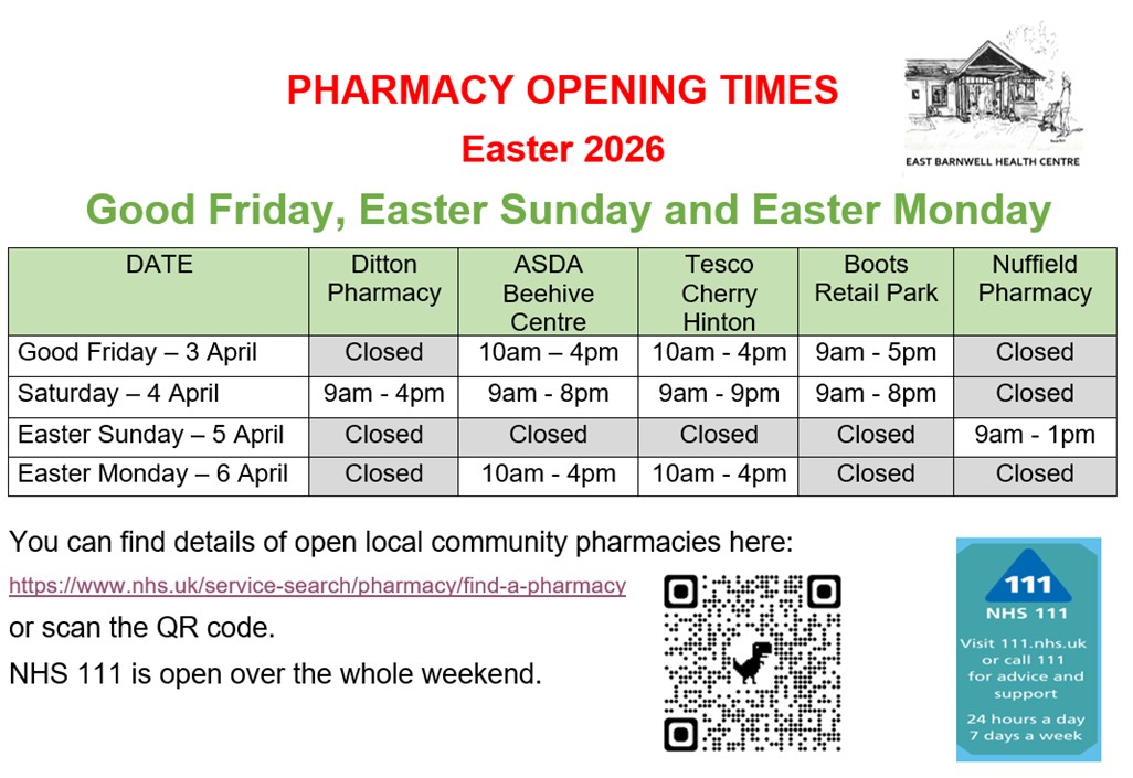 Easter Weekend Pharmacy Opening